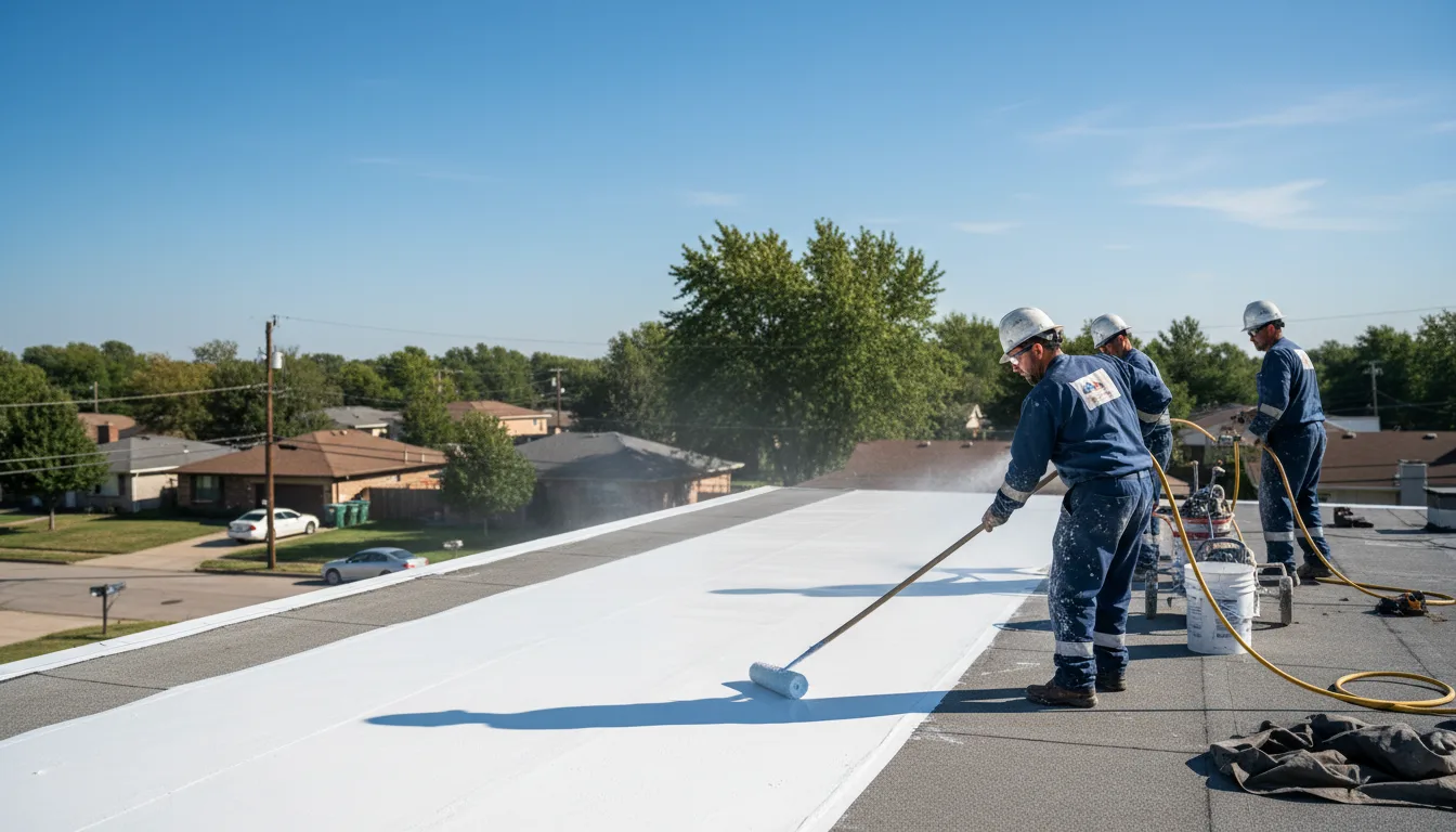 Commercial roof coating in Hardy, IA near me